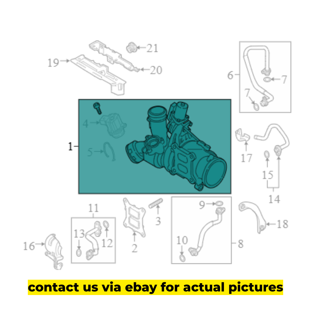 2014 Volkswagen Jetta Turbocharger Used OEM 06K145721P