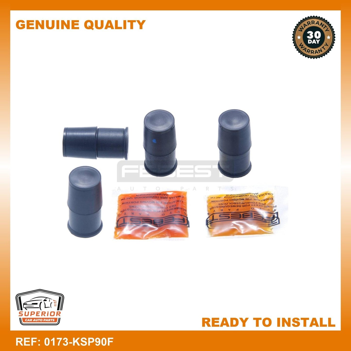 FEBEST Toyota Brake Caliper Guide Pin Boot Kit 0173-KSP90F