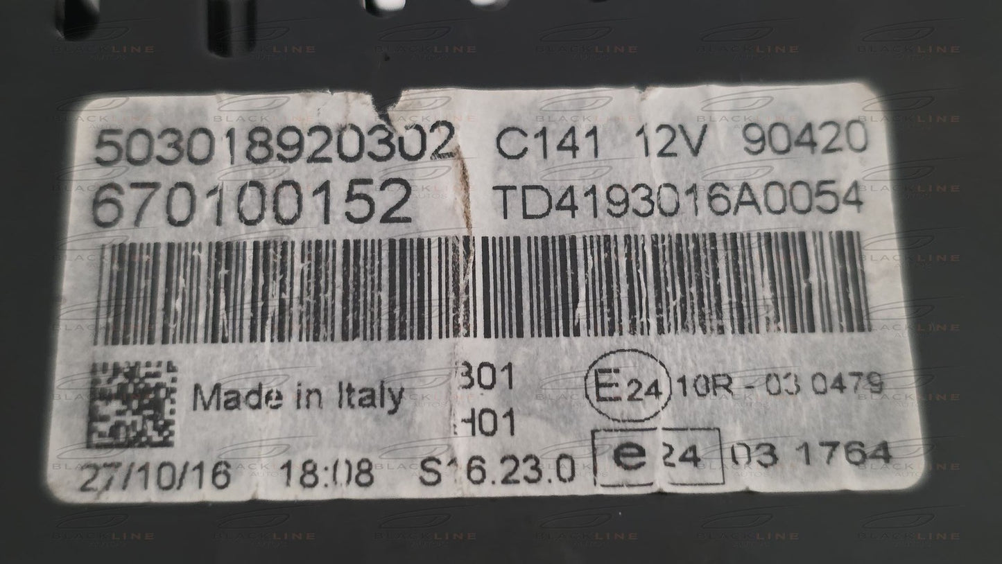 2013-2024 Maserati Ghibli SPEEDOMETER CLUSTER 670100152