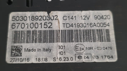 2013-2024 Maserati Ghibli SPEEDOMETER CLUSTER 670100152