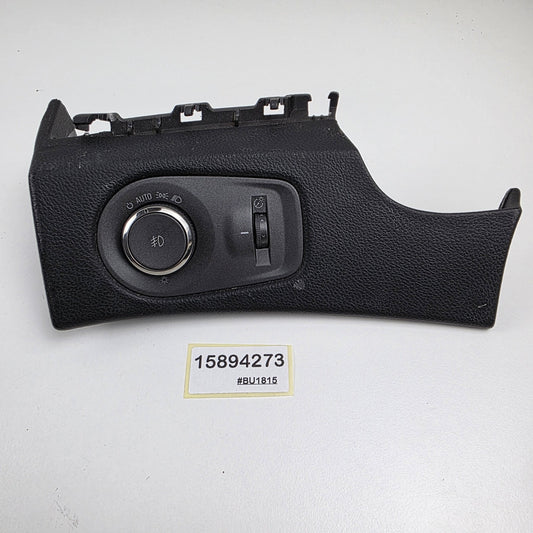 2010-2016 Cadillac SRX Front Dash Headlight Control Switch Trim 15894273