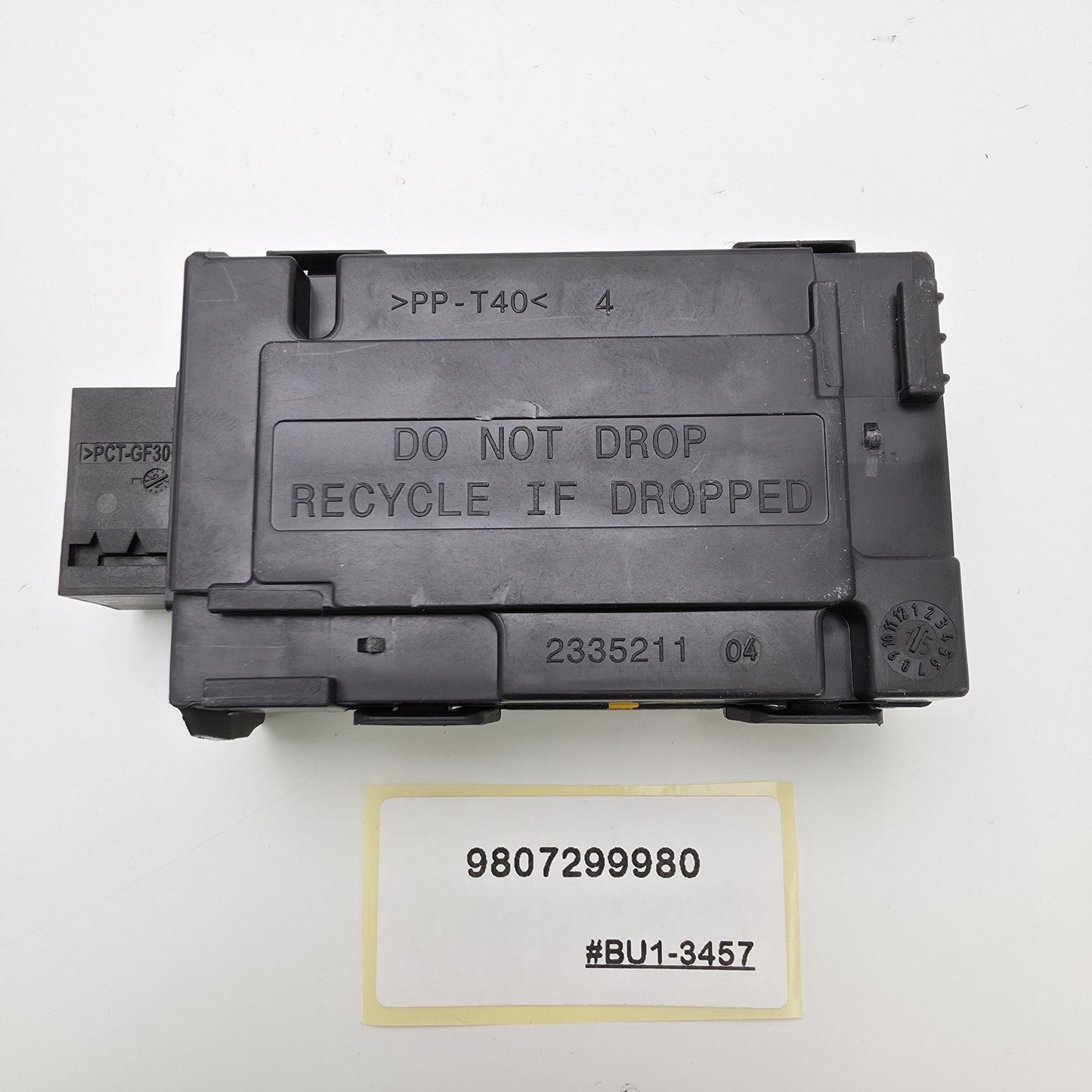 2014-2018 Peugeot 508 TYRE PRESSURE CONTROL MODULE 9807299980