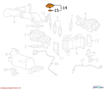 2018 Cadillac CTS Manifold Absolute Pressure (MAP) Sensor Used OEM 12643955