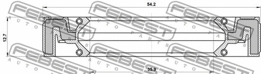FEBEST Toyota Oil Seal Transaxle Case 95QAY-37541313C