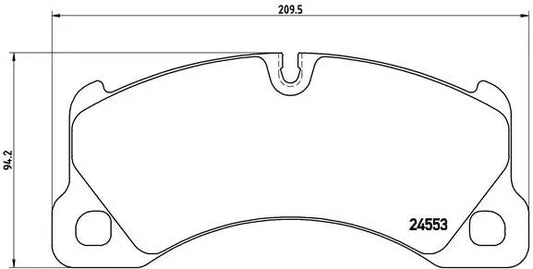 BREMBO 2008-2010 Porsche Cayenne Front Disc Brake Pad Set P65017