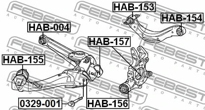 FEBEST 2001-2006 Honda Civic Rear Upper Control Arm Bushing HAB-153