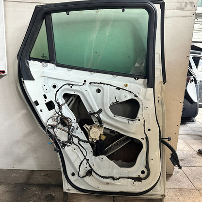 2012 BMW X6 Rear Left Quarter Glass w/ Gasket Used OEM 51377182319