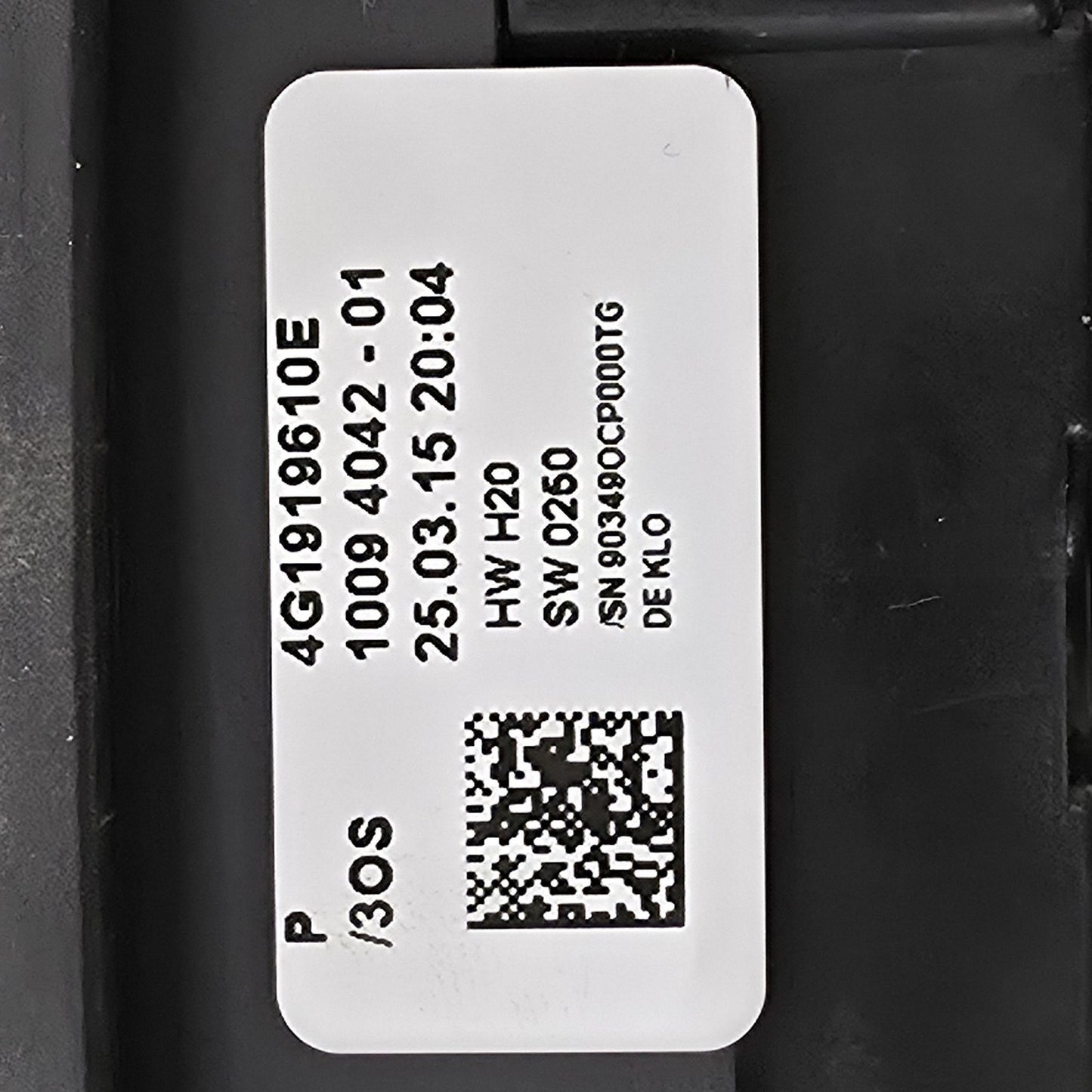 2012-2018 Audi A6 MMI Control Unit Switch 4G1919610E
