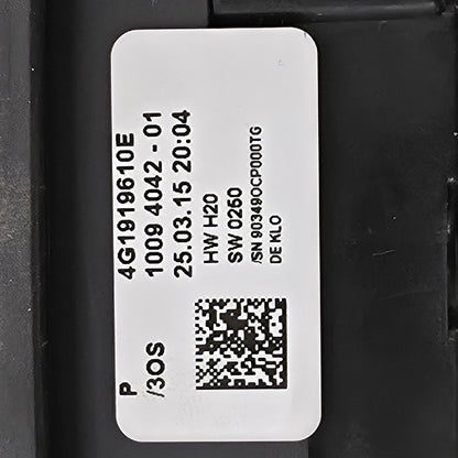 2012-2018 Audi A6 MMI Control Unit Switch 4G1919610E
