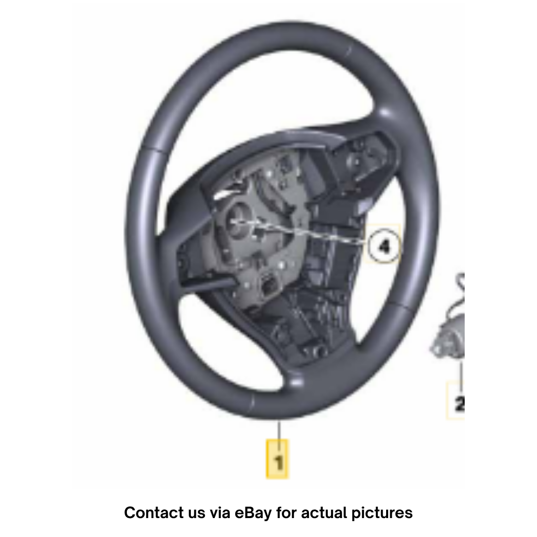 2011–2016 BMW 5 Series Leather Steering Wheel Rim OEM 32336790886