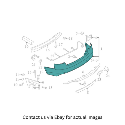 2009 Audi A4 Quattro Front Bumper Cover Used OEM 8K5807303AGRU