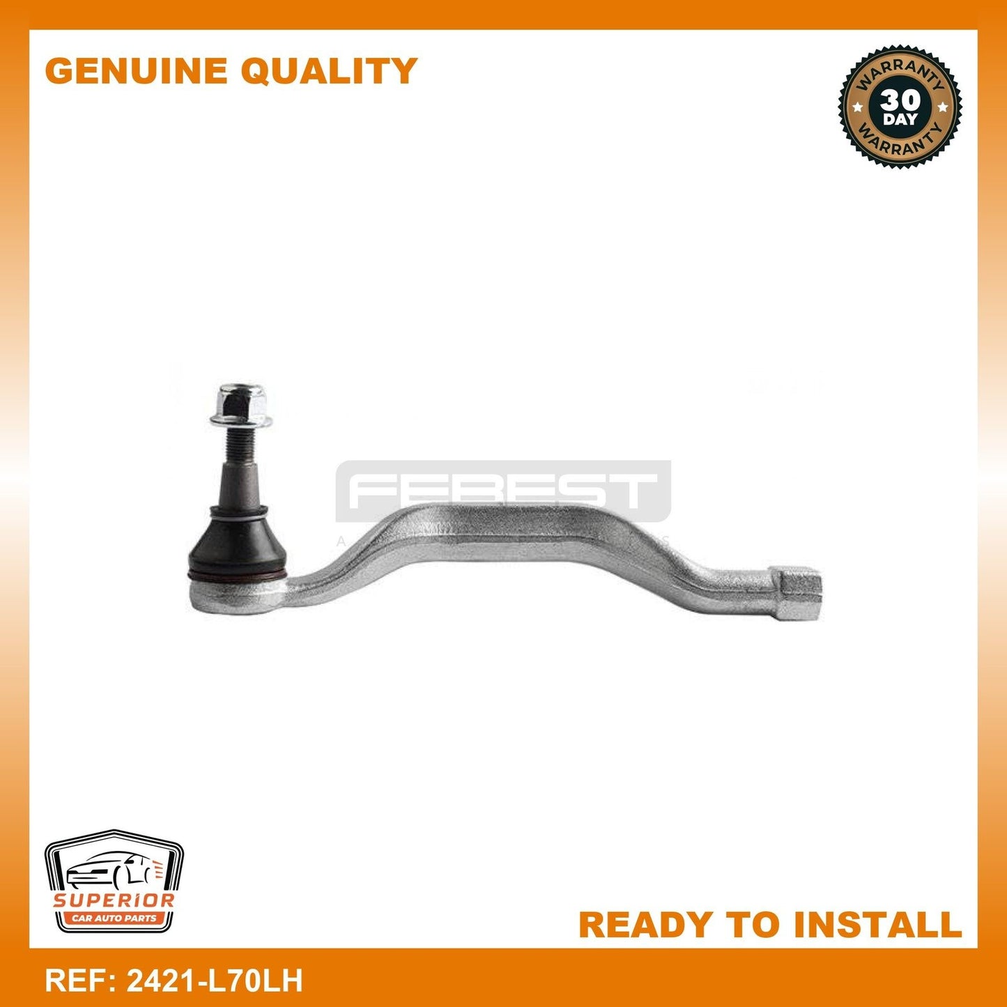 Febest 2007-2010 Renault Megane Tie Rod End 2421-L70LH