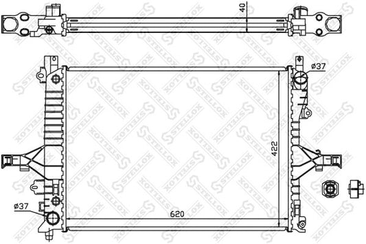 STELLOX VOLVO Radiator, engine cooling - 13119056