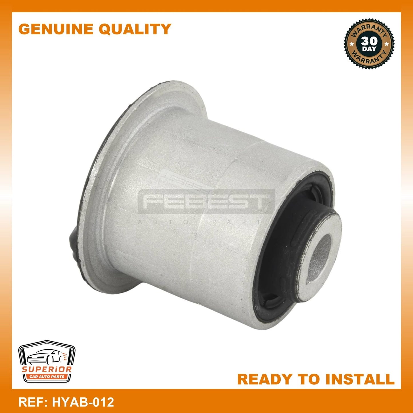 Febest Bushing, Rear Lower Control Arm HYAB-012