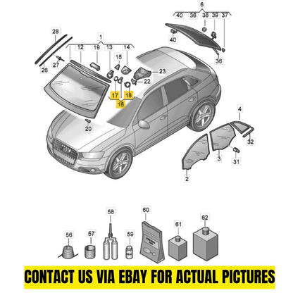 2020 Audi SQ5 Rain Sensor 81A955547B