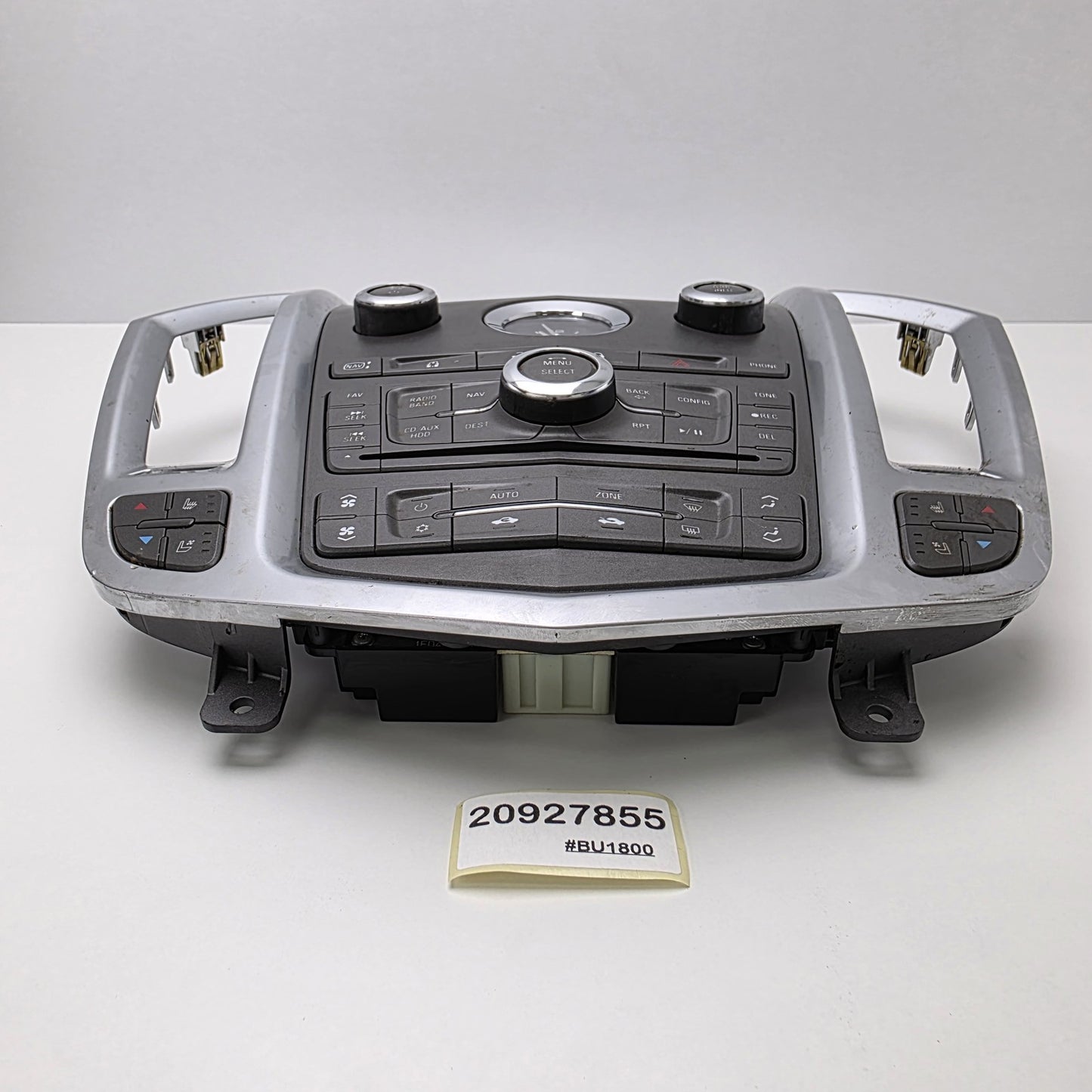 2010-2012 Cadillac SRX Navigation Radio Climate Control Panel 20927855