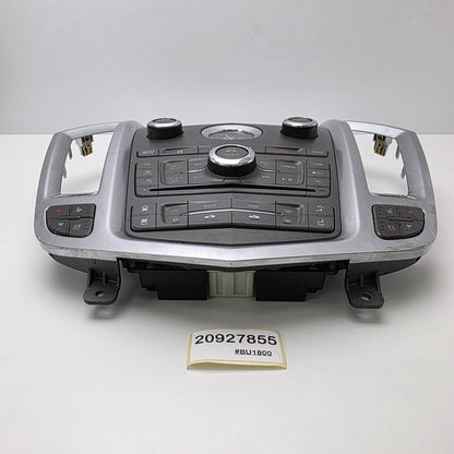 2010-2012 Cadillac SRX Navigation Radio Climate Control Panel 20927855