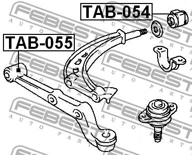 FEBEST 1991-1997 Toyota Previa Front Arm Bushing TAB-054
