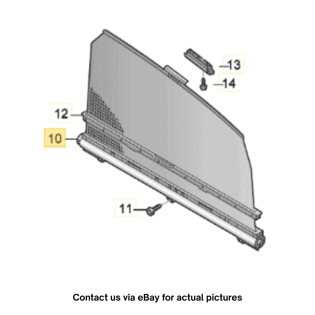 2012–2015 Audi A6 Rear Right Side Window Sunshade/Blind Used OEM 4G5861334A