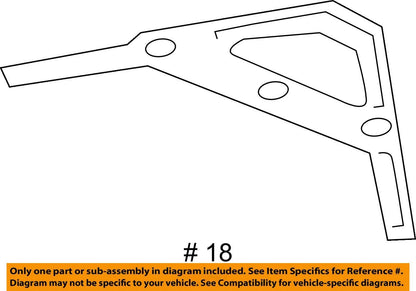 2017-2023 Audi RS Q8 Front Reinforcement Frame Brace Bracket 4M0806303A
