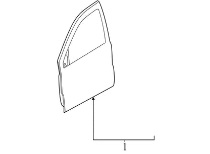 2015 Jeep Grand Cherokee Door Shell Used OEM 68274938AD
