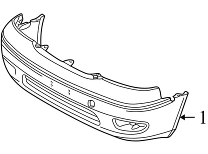 2002 Lexus LS430 Front Bumper Cover Used OEM 5211950925