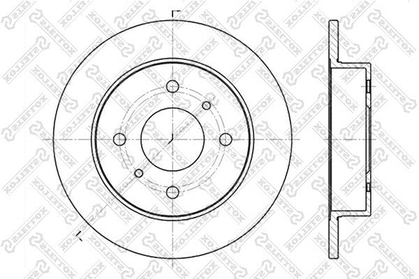 STELLOX 2001-2005 Nissan Almera Brake Disc 4320659J01