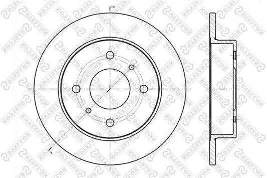 STELLOX 2001-2005 Nissan Almera Brake Disc 4320659J01