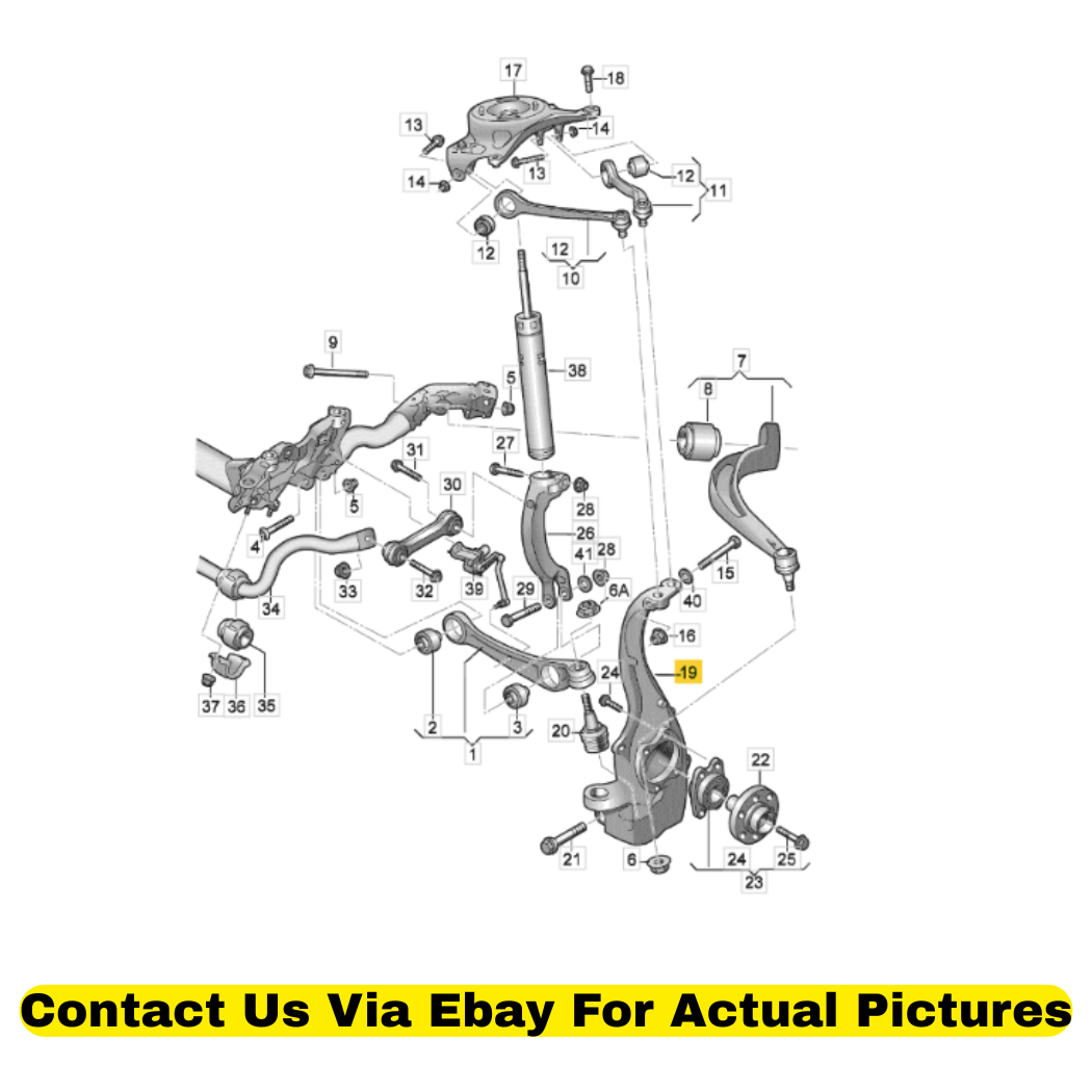 2013 Audi Q5 Left Front Steering Knuckle Used OEM 4G0407253A