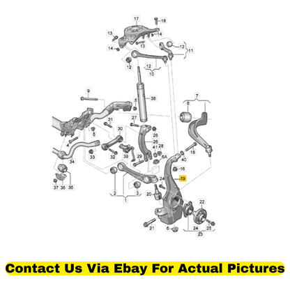 2013 Audi Q5 Left Front Steering Knuckle Used OEM 4G0407253A