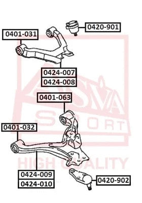 Febest Ball Joint Front Upper Arm 0420-901