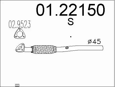 Febest TOYOTA 45503-29425 Steering Tie Rod 0122-150