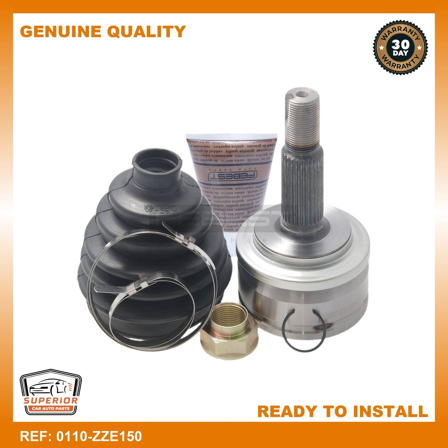 FEBEST 2006-2012 Toyota Corolla Outer Cv Joint 0110-ZZE150