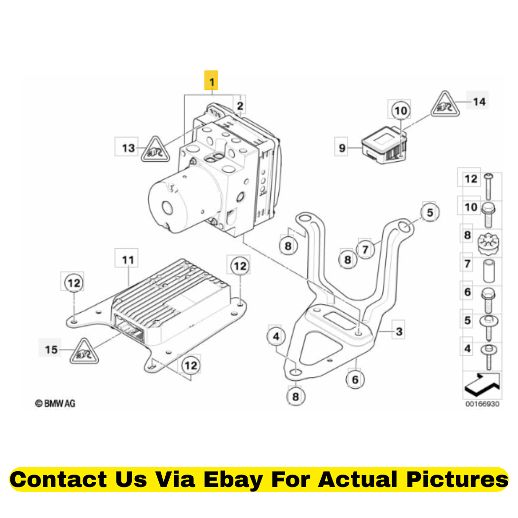 2012 BMW X6 ABS Hydraulic Control Unit DXC Used OEM 34516865025