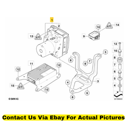 2012 BMW X6 ABS Hydraulic Control Unit DXC Used OEM 34516865025