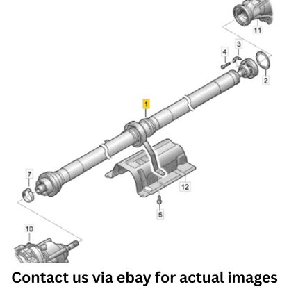 2012 Audi A8 Quattro Cardan Shaft Used OEM 4H0521101B
