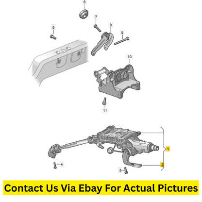 2017 Volkswagen Tiguan Steering Column Used OEM 5N1419502M