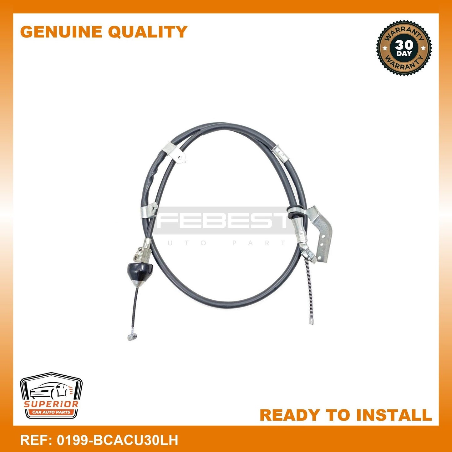 FEBEST Toyota Parking Brake Cable 0199-BCACU30LH