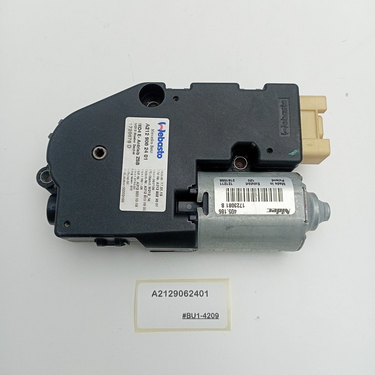 2010-2012 Mercedes-Benz W212 Sunroof Motor A2129062401