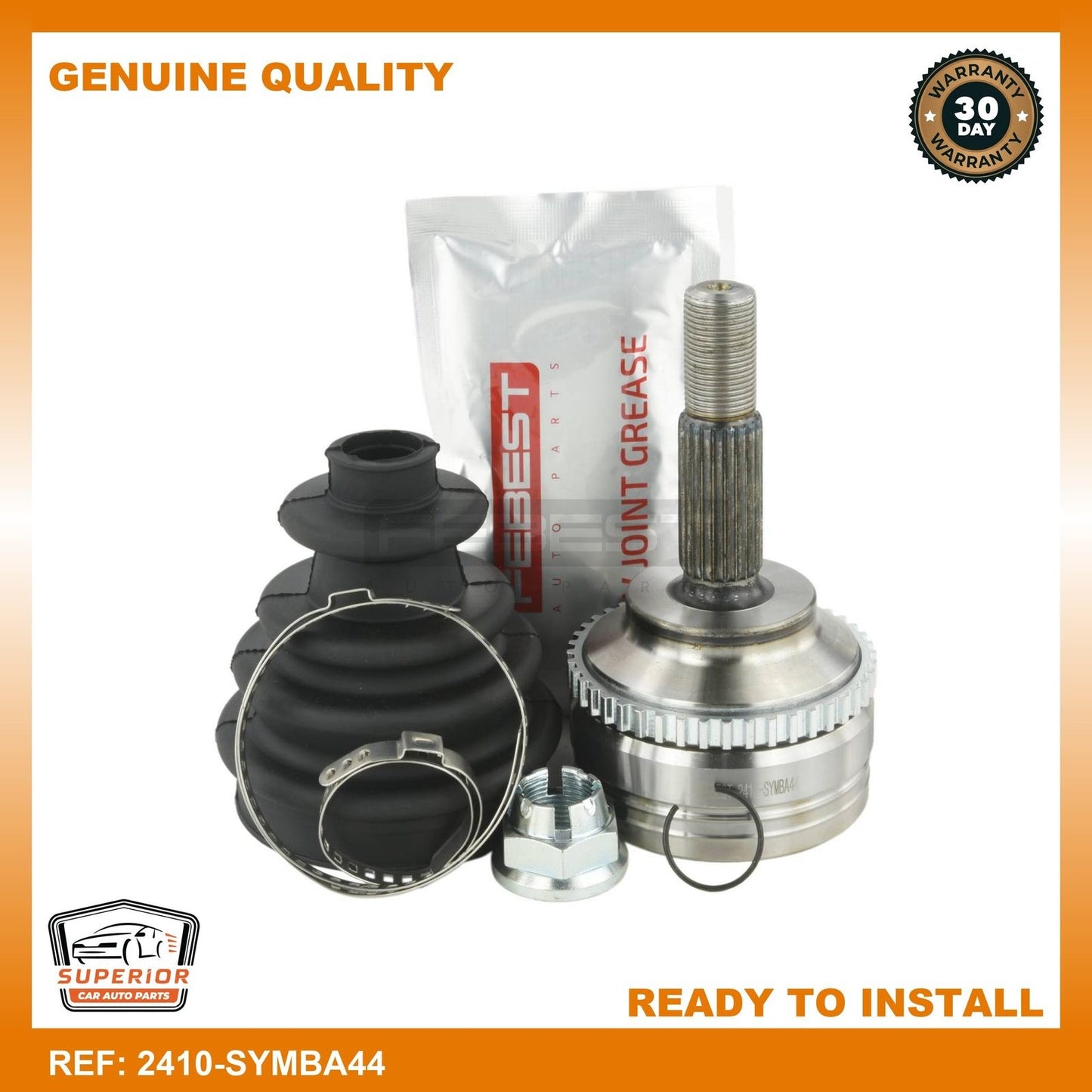 FEBEST 2007-2009 Renault Kangoo Outer CV Joint 2410-SYMBA44