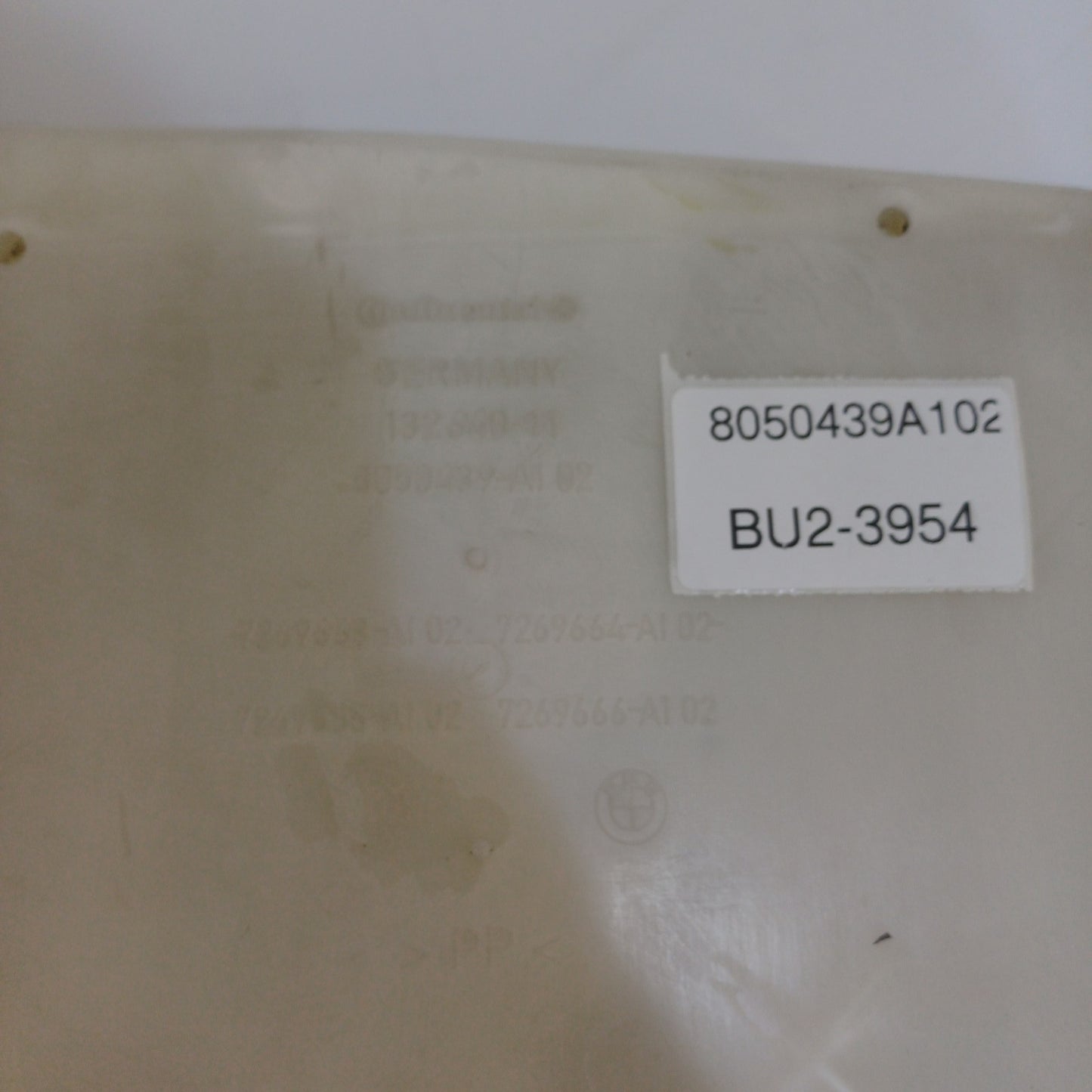 2013 BMW 5 F11 Windshield washer fluid reservoir tank 8050439A102