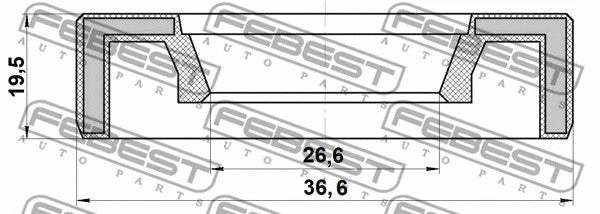 FEBEST 2014 Mazda 2 Engine Timing Oil Seal 95AAY-28360920X