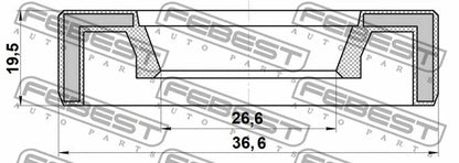 FEBEST 2014 Mazda 2 Engine Timing Oil Seal 95AAY-28360920X