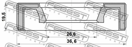 FEBEST 2014 Mazda 2 Engine Timing Oil Seal 95AAY-28360920X