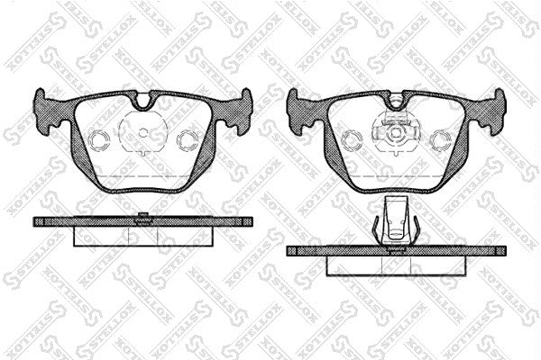 STELLOX 2000-2010 BMW 330Ci Brake Pad Set 34211163324