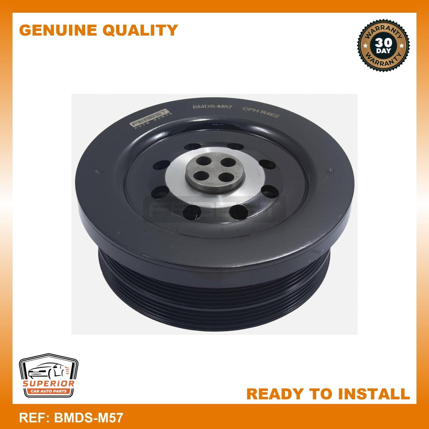 BMW 335d 535d X5 X6 M57 Diesel Crankshaft Pulley FEBEST BMDS-M57 11237788611