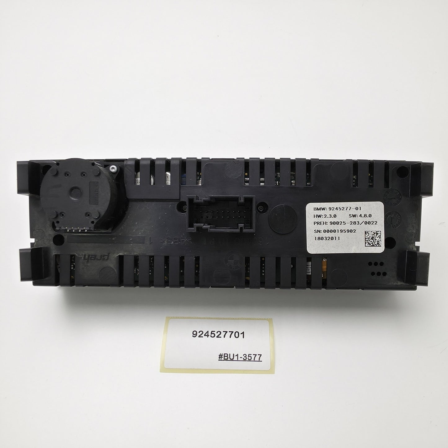 2011 BMW 5 GT Rear AC Climate Control Switch 924527701