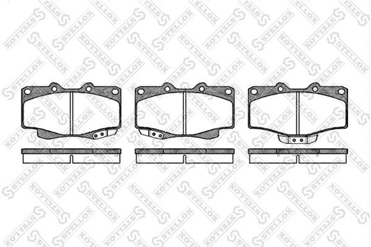 STELLOX 1995-2002 Toyota 4Runner Front Disc Brake Pad Set 0446535190
