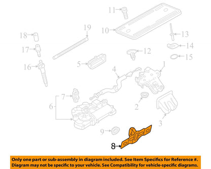 2019-2025 Audi A7 Liftgate Lock Striker Plate Lower 4K8827507