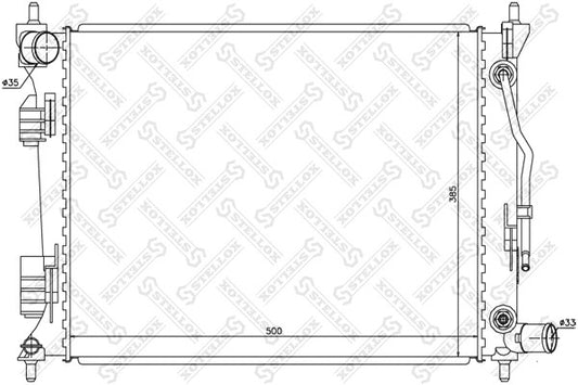 STELLOX 2011-2014 Hyundai Accent Radiator Assembly 25310-1R050